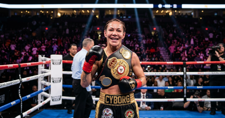 Cris Cyborg secures professional boxing title in dominant win