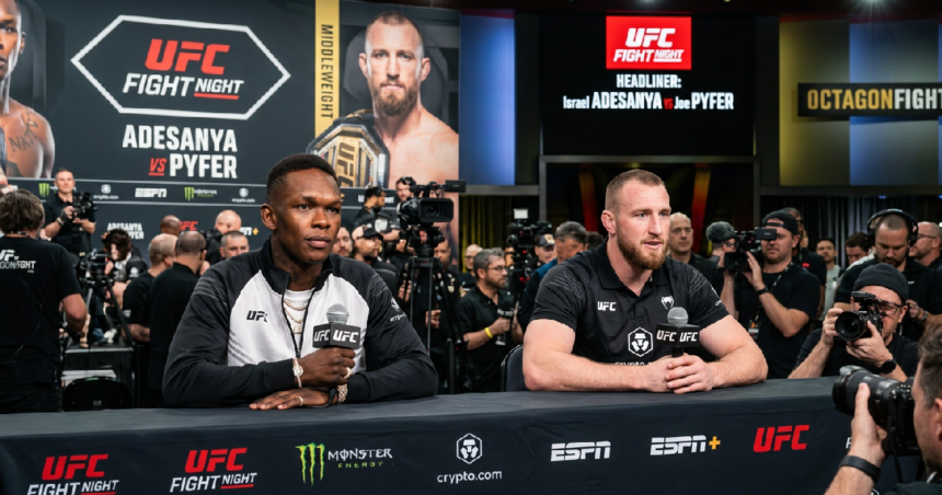 Israel Adesanya faces Joe Pyfer in UFC headliner