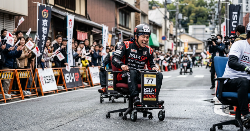 Japan office chair racing enters new era of competition