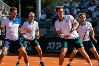 Jebavý and Veselý face Gray and McHugh in doubles clash