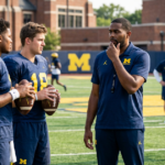 Sherrone Moore navigates Michigan quarterback battle