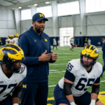 Sherrone Moore reshuffles Michigan football line in spring