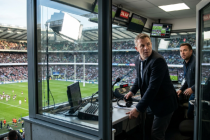 Rugby commentator leaves air during live broadcast incident