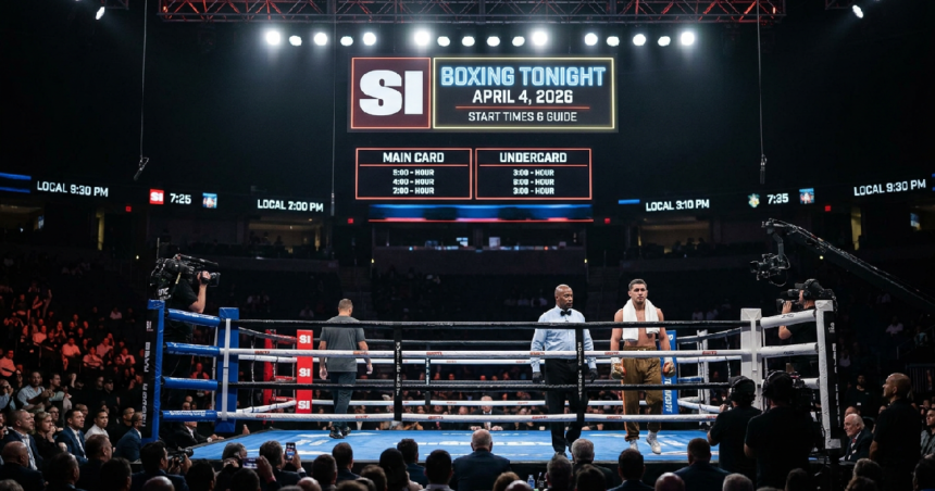 Boxing Tonight 4/4/26 Cards Start Times and Guide to Watching Every Fight
