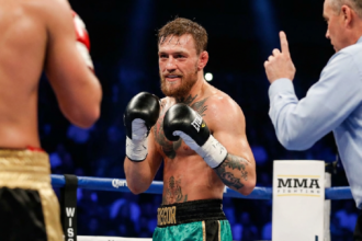 Conor McGregor scores standing counts in exhibition boxing