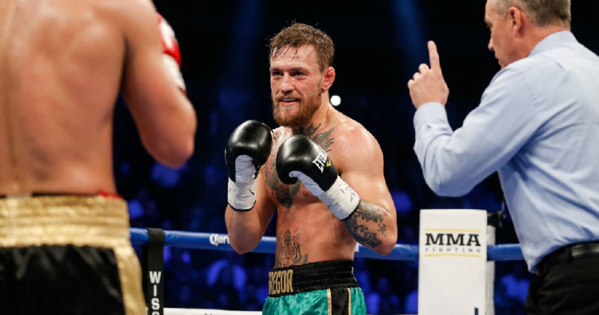 Conor McGregor scores standing counts in exhibition boxing