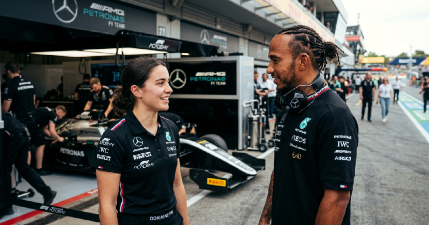 Doriane Pin reflects on Lewis Hamilton’s role in her Mercedes junior career