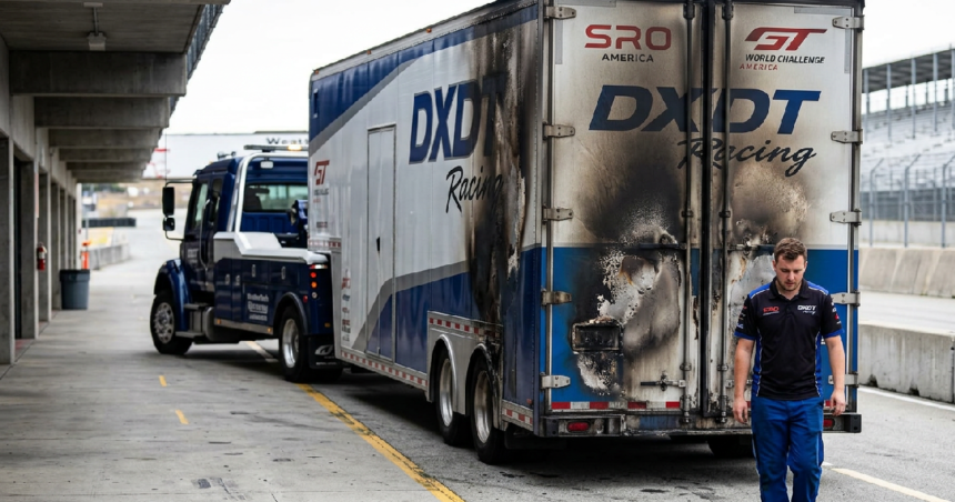 DXDT Racing Faces Logistical Crisis Following Hauler Fire En Route to Laguna Seca