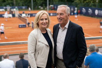 Karol Strasburger and wife appear at Narvil Gentlemen’s Tennis Cup