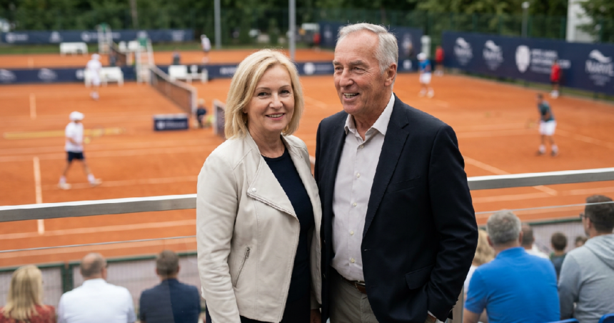 Karol Strasburger and wife appear at Narvil Gentlemen’s Tennis Cup