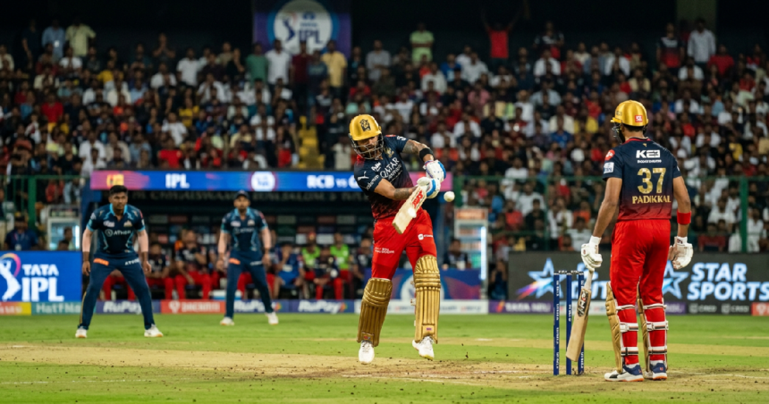 Kohli and Padikkal Drive Bengaluru Effort in Chase Against Gujarat Titans