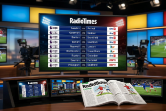 Live football on TV today Radio Times updates broadcast schedule