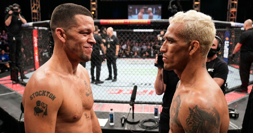 Nate Diaz claims he would beat Charles Oliveira in MMA bout