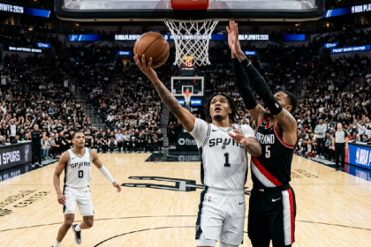 Castle and Harper Lead Spurs to Crucial Playoff Victory Over Trail Blazers