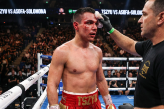 Tim Tszyu battles through blood in Asofa-Solomona card