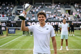 Ben Shelton wins BOSS OPEN, defeats Taylor Fritz 6-4, 2-6, 6-4
