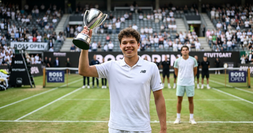 Ben Shelton wins BOSS OPEN, defeats Taylor Fritz 6-4, 2-6, 6-4