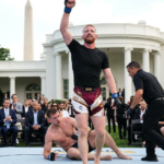 Bo Nickal stops Kyle Daukaus in first round at White House event