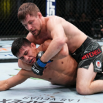 Bryce Mitchell submits Santiago Luna with arm-triangle choke at Vegas event