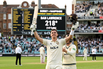 Dan Lawrence smashes 218 runs, fastest double-century at Kia Oval