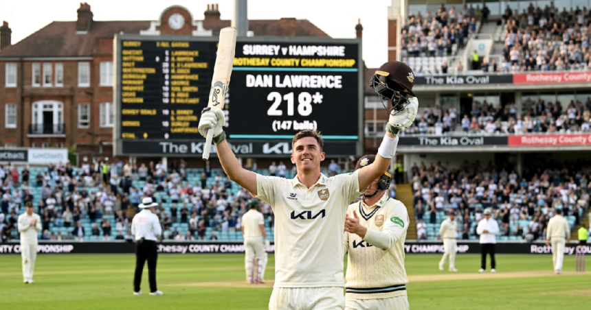 Dan Lawrence smashes 218 runs, fastest double-century at Kia Oval