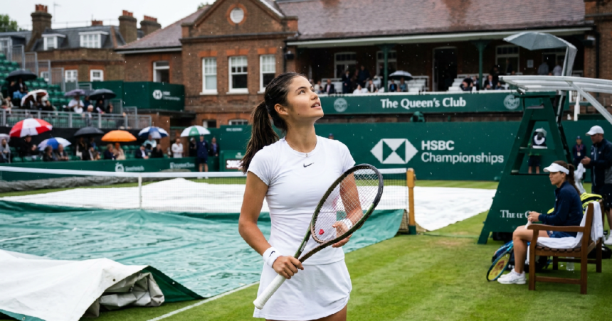 Emma Raducanu defeats Sorana Cirstea 6-4, 6-2 at Queen’s Club