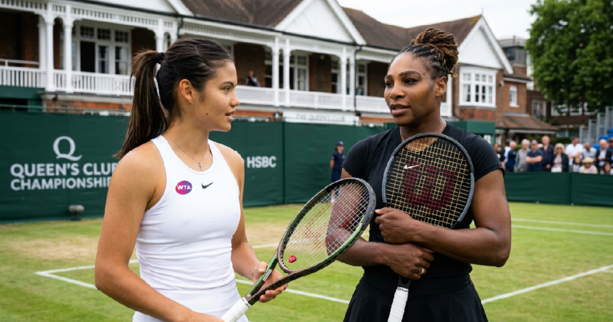 Emma Raducanu seeks Serena Williams' advice at Queen's Club for career longevity
