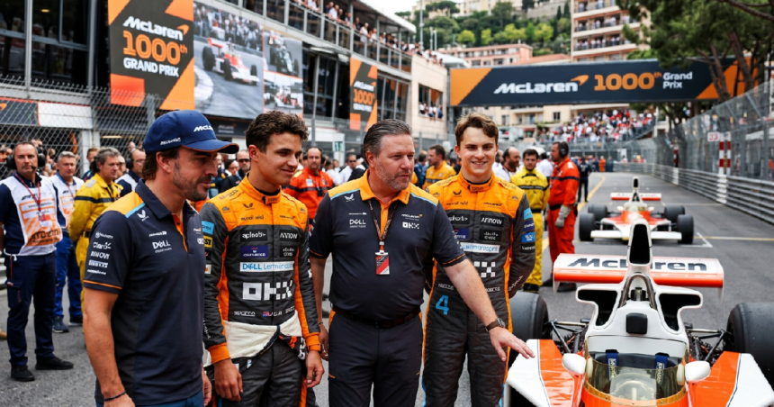 Fernando Alonso honors McLaren's 1000th Grand Prix at Monaco event