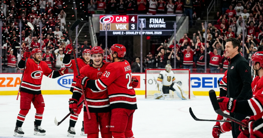 Seth Jarvis scores overtime power-play goal, Hurricanes tie series 1-1