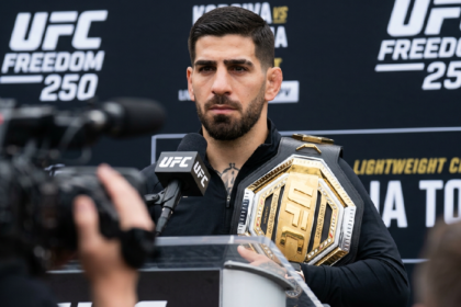 Ilia Topuria refuses handshake with Justin Gaethje over family insults