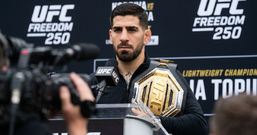 Ilia Topuria refuses handshake with Justin Gaethje over family insults