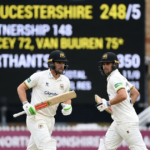 James Bracey and Graeme van Buuren forge 148-run stand for Gloucestershire