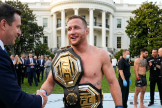 Justin Gaethje claims undisputed lightweight belt, ending Ilia Topuria's streak