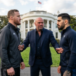 Justin Gaethje targets Ilia Topuria's undefeated streak at White House event