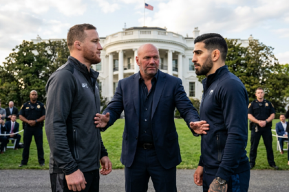 Justin Gaethje targets Ilia Topuria's undefeated streak at White House event