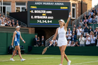 Katie Boulter defeats Elena Rybakina 7-5, 2-6, 6-4 at Queen's Club