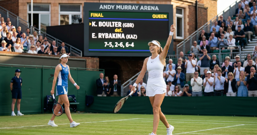 Katie Boulter defeats Elena Rybakina 7-5, 2-6, 6-4 at Queen's Club