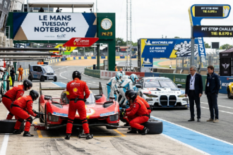 AF Corse Ferrari and Team WRT BMW tie Pit Stop Challenge at 8.870 seconds