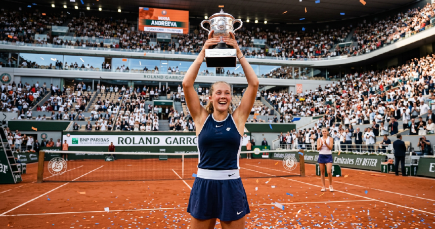 Mirra Andreeva claims French Open singles trophy, defeats Maja Chwalinska 6-3, 6-2