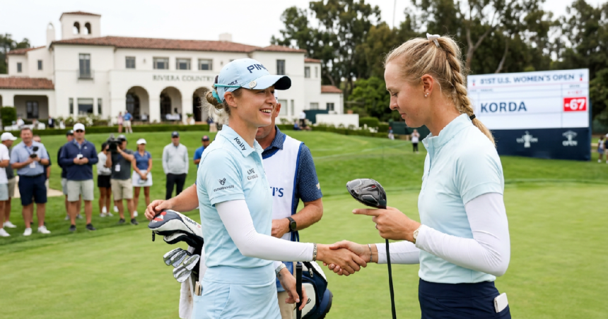 Nelly Korda credits sister Jessica Korda for 67 at U.S. Women's Open