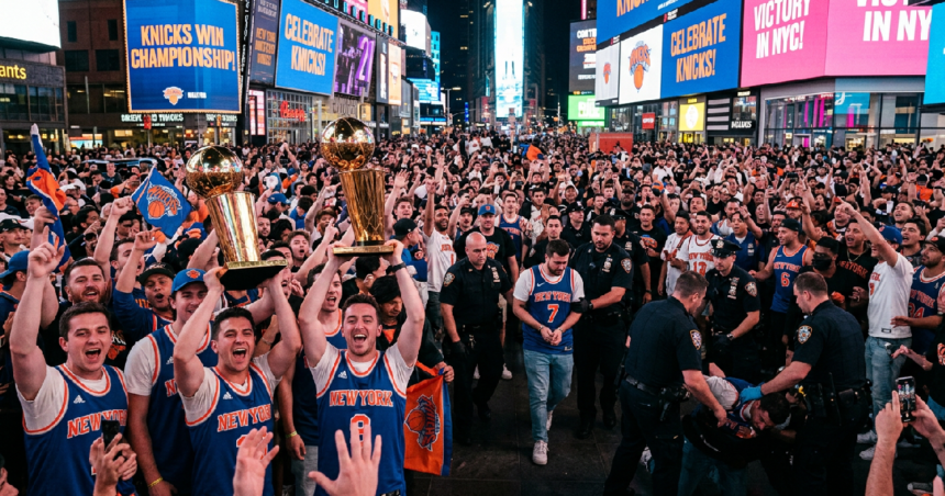 New York Knicks win NBA title, 63 arrested as celebrations turn violent