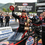Leah Pruett wins first Top Fuel race since 2023 at Bristol Dragway