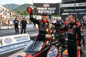 Leah Pruett wins first Top Fuel race since 2023 at Bristol Dragway