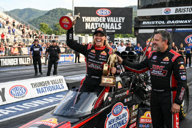 Leah Pruett wins first Top Fuel race since 2023 at Bristol Dragway