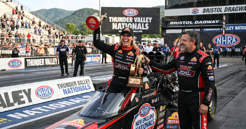 Leah Pruett wins first Top Fuel race since 2023 at Bristol Dragway