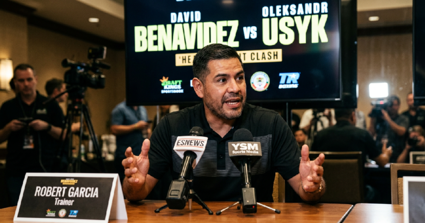 Robert Garcia predicts David Benavidez defeats Oleksandr Usyk by May 2028