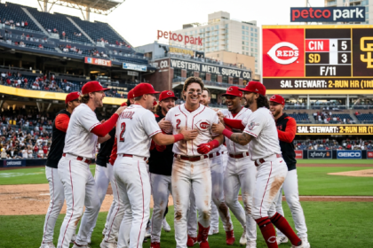 Sal Stewart hits two-run homer in 11th, lifts Cincinnati Reds over Padres 5-3