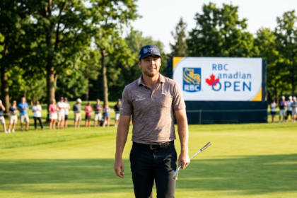 Sam Burns shares lead at Canadian golf after six-under 64