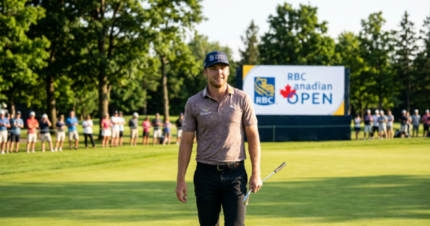 Sam Burns shares lead at Canadian golf after six-under 64