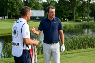 Scottie Scheffler calls out caddie Ted Scott after Muirfield double bogey